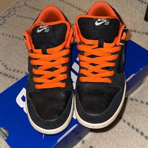Nike Dunk SB “Blaze” Black and Orange Low-Top Sneakers
